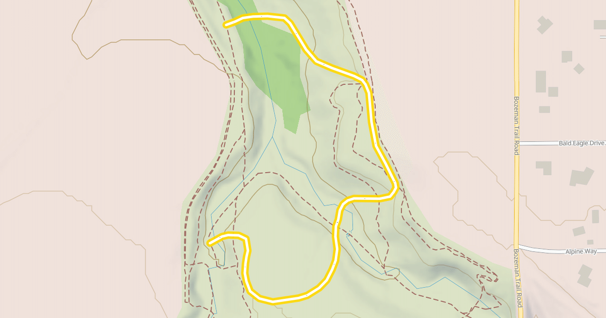 Map preview of New 1.28km Trail