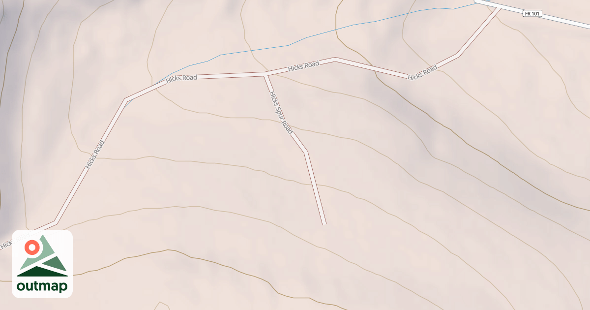 Map of HICKS SPUR