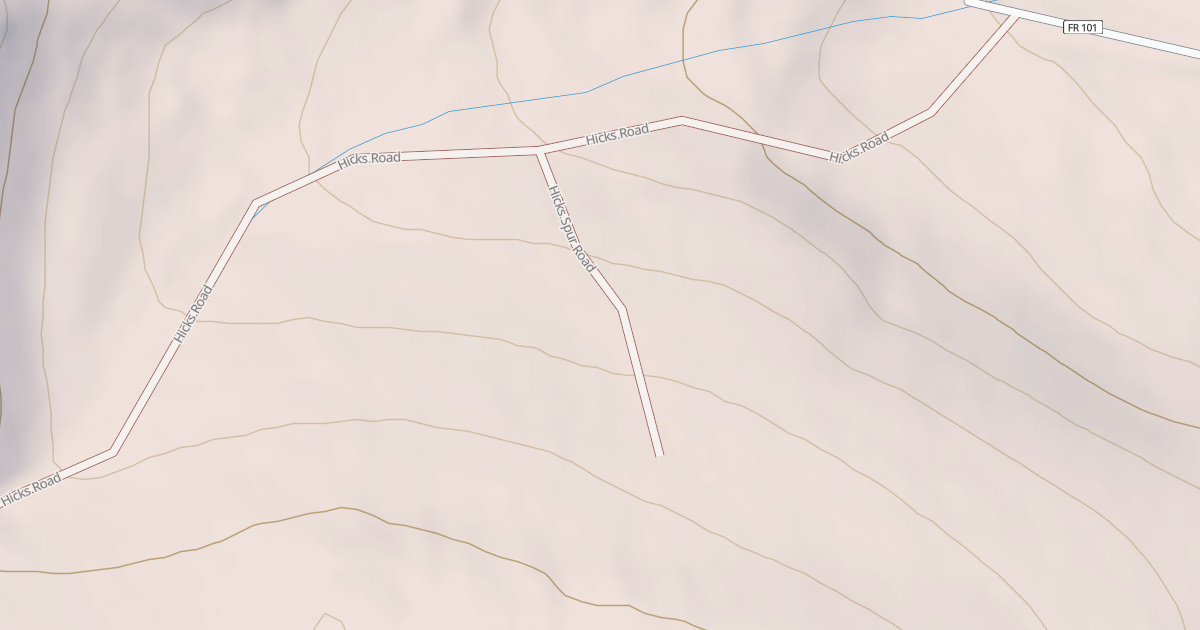 Map preview of HICKS SPUR