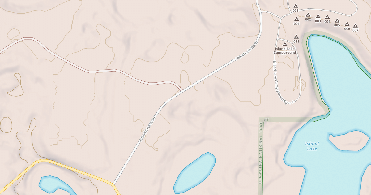 Map preview of ISLAND LAKE