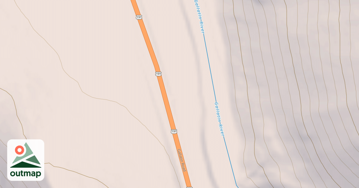Map of GALLATIN RIVER ACCESS MP 35.4