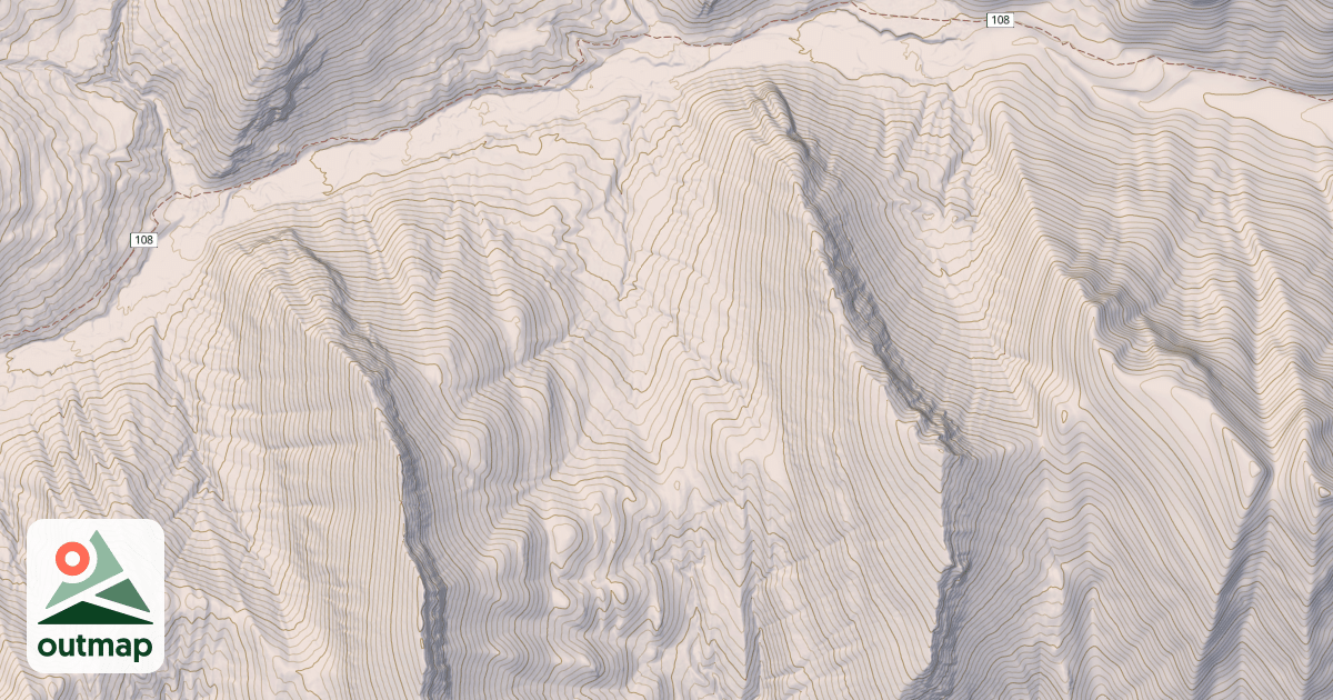 Map of Lonesome Ridge