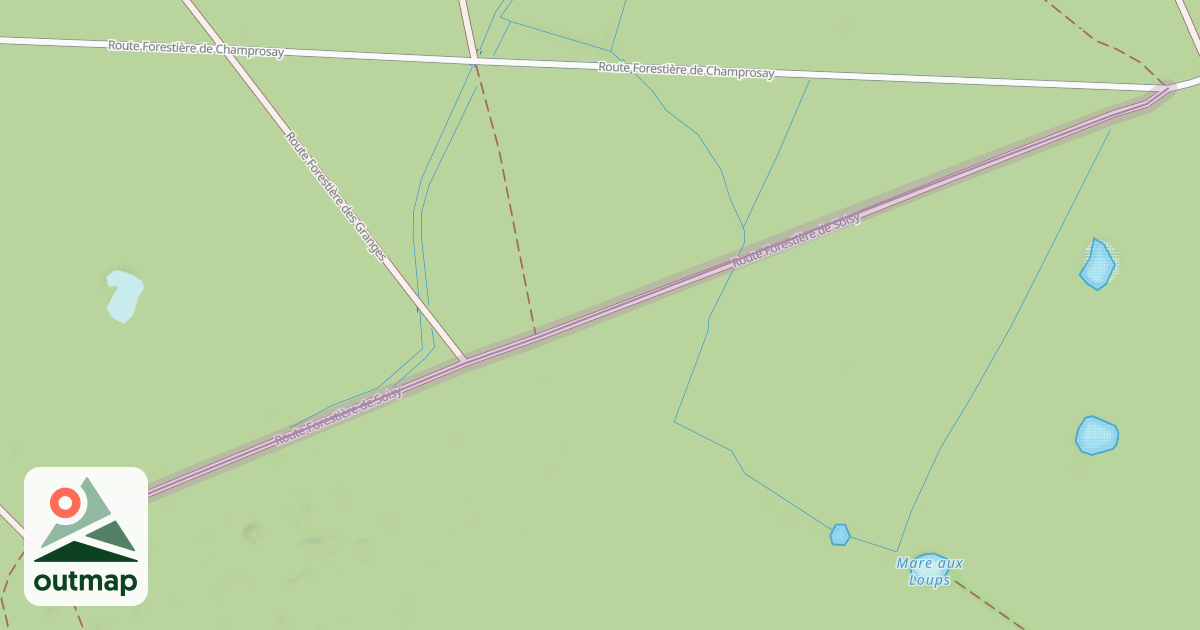 Map of Route Forestière de Soisy