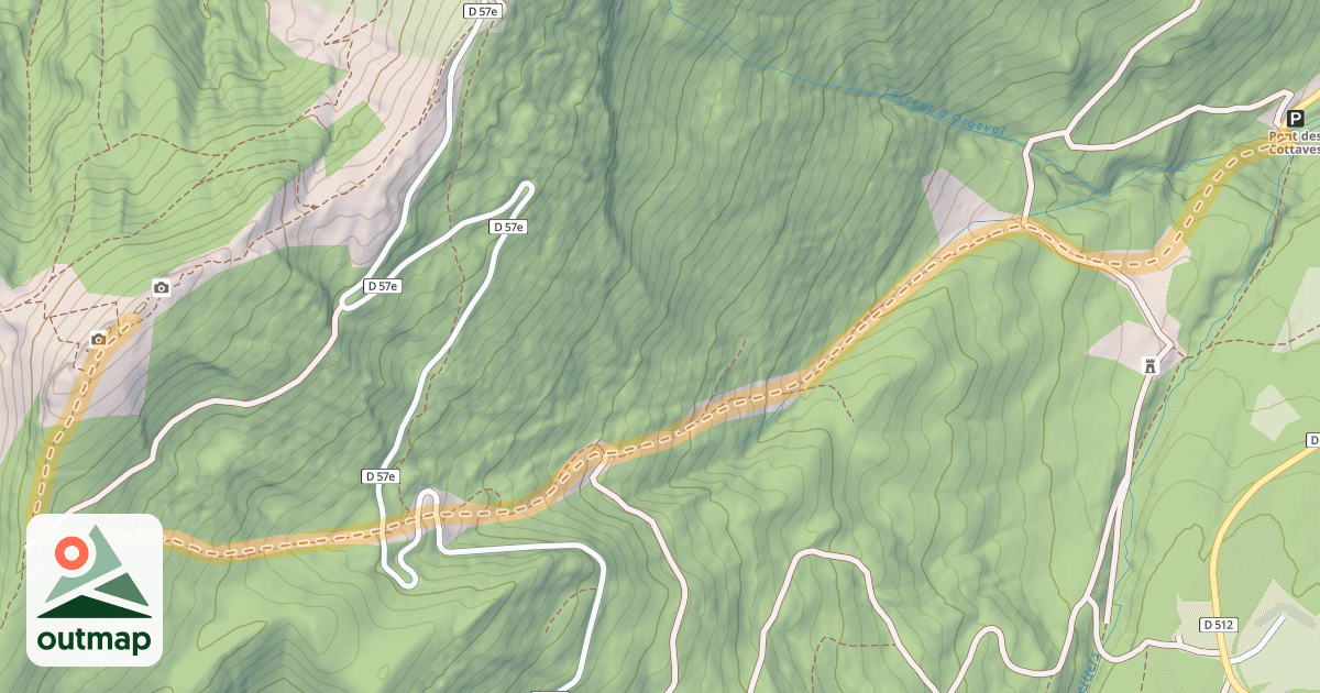 Map of Canaple — Pont des Cottaves