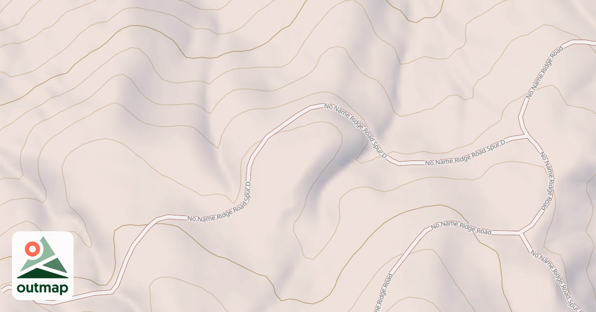 Map of NO NAME RIDGE SPUR D