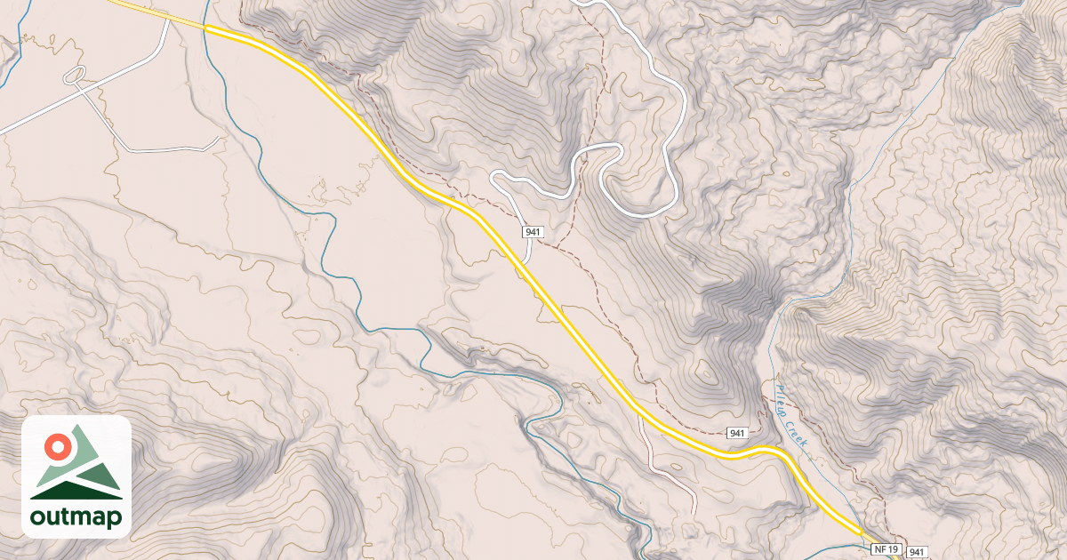 Map of Little Naches Road