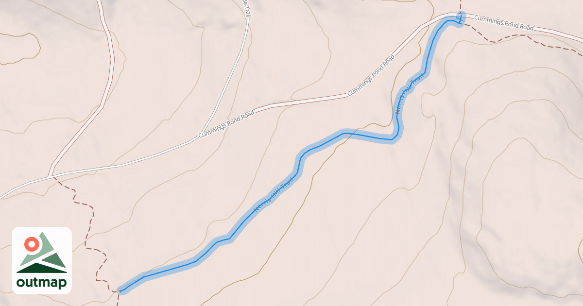 Map of Norris Hill Trail