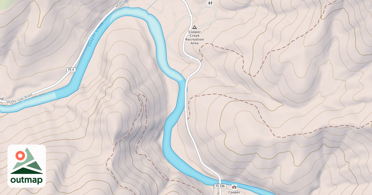 Map of COOPER CR CAMPGROUND