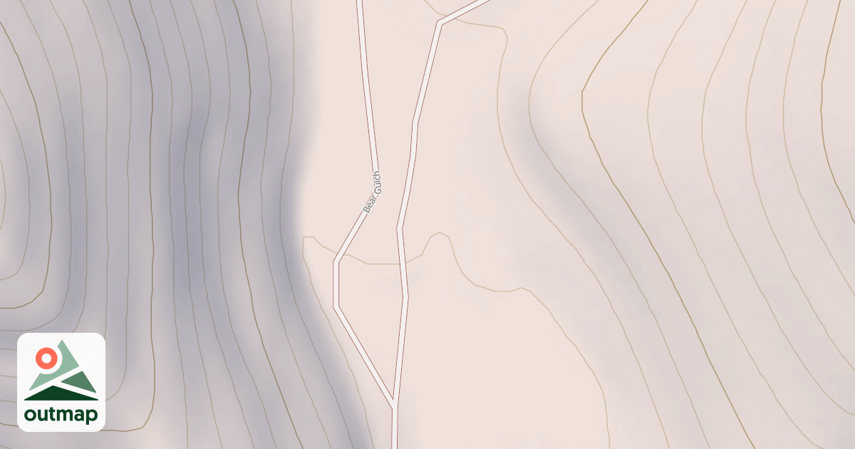 Map of EAST FORK BEAR GULCH