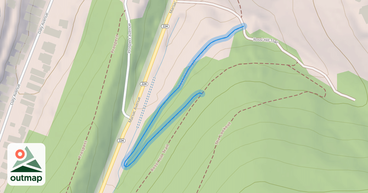 Map of Rossi Hill Trail