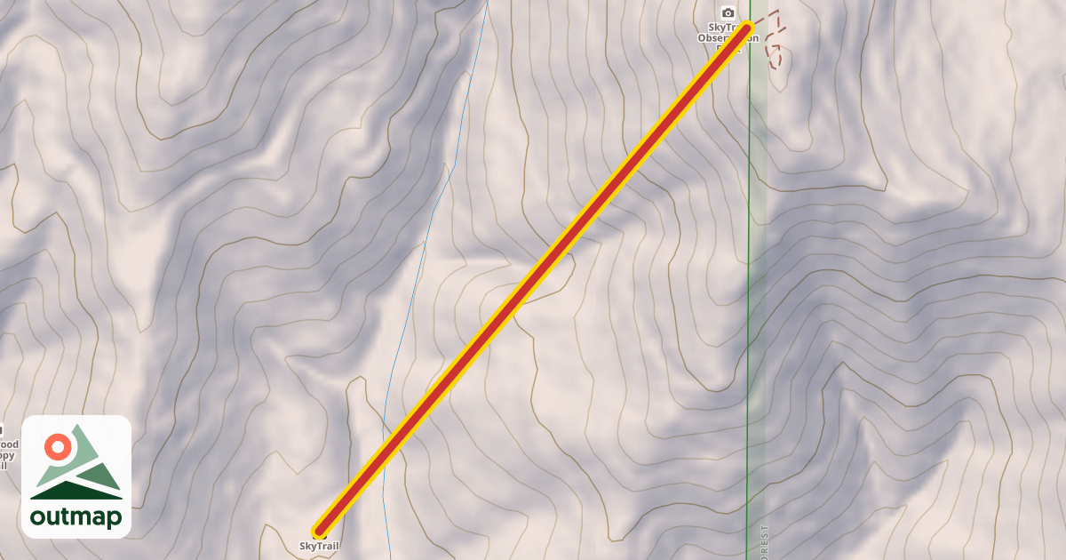 Map of SkyTrail Gondola