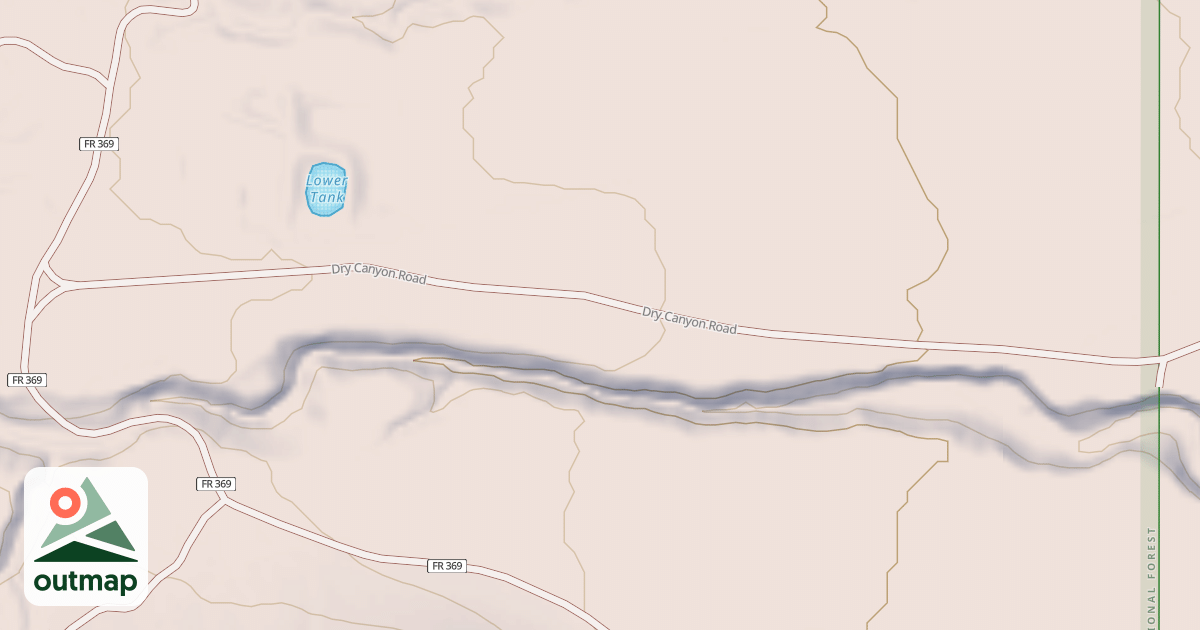 Map of DRY CANYON