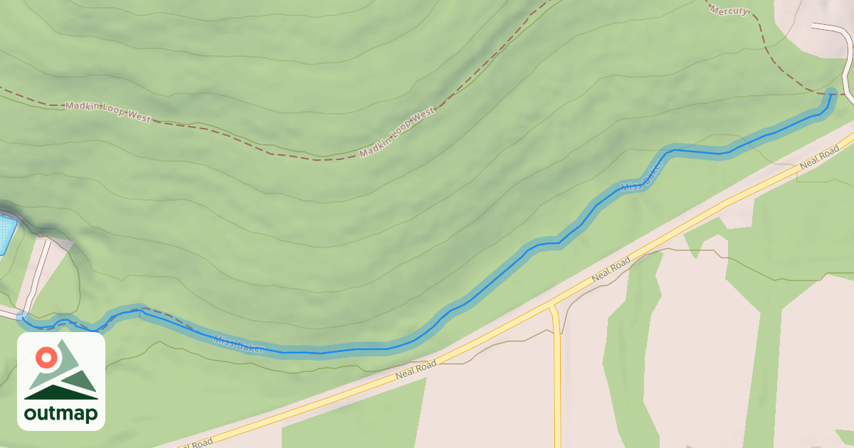 Map of Miss Baker