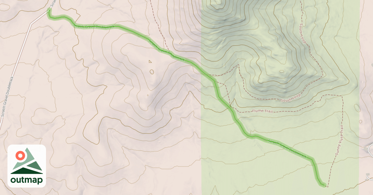 Map of Scratch Gravel Doubletrack