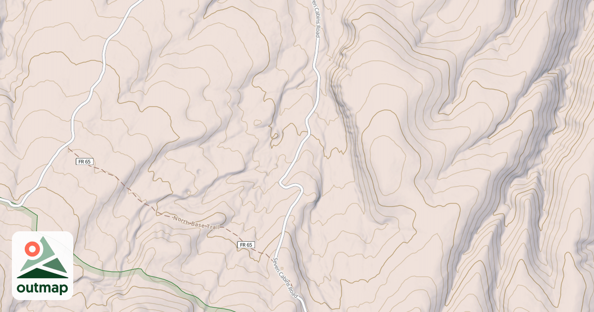 Map of SEVEN CABINS