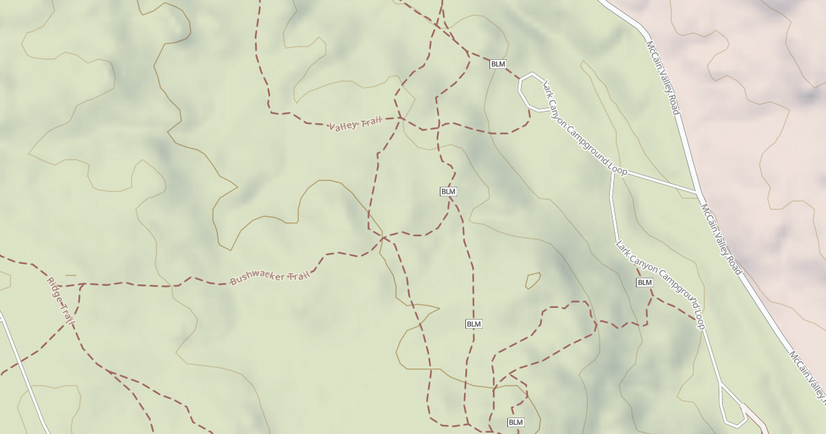 Map preview of Bushwacker Trail