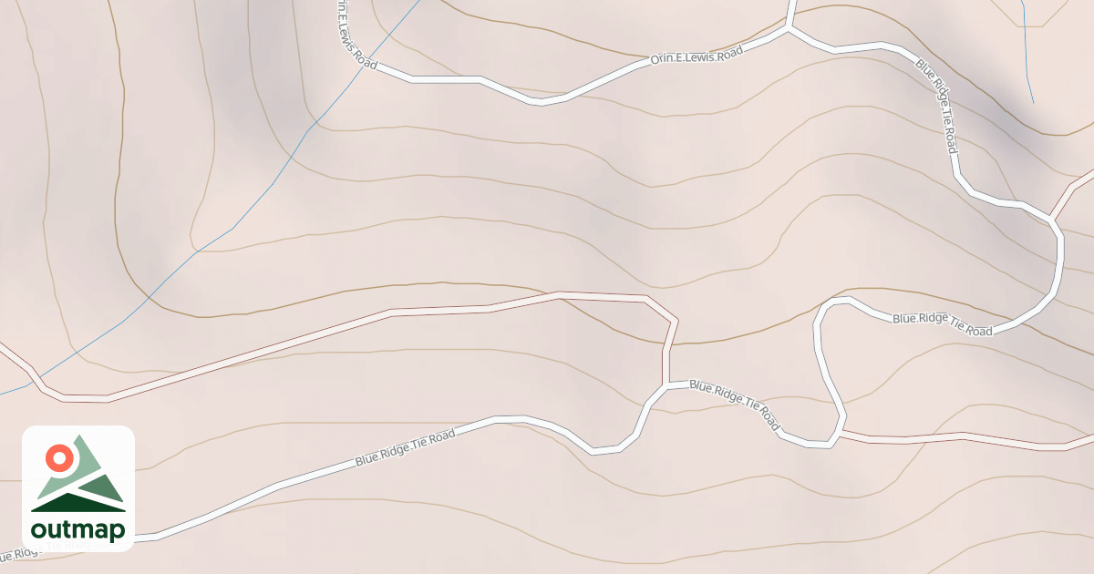 Map of BLUE RIDGE TIE
