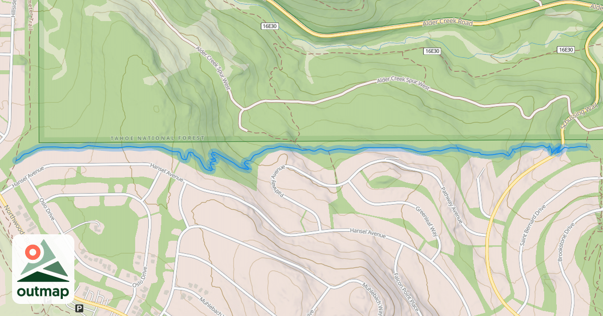 Map of East Perimeter Trail