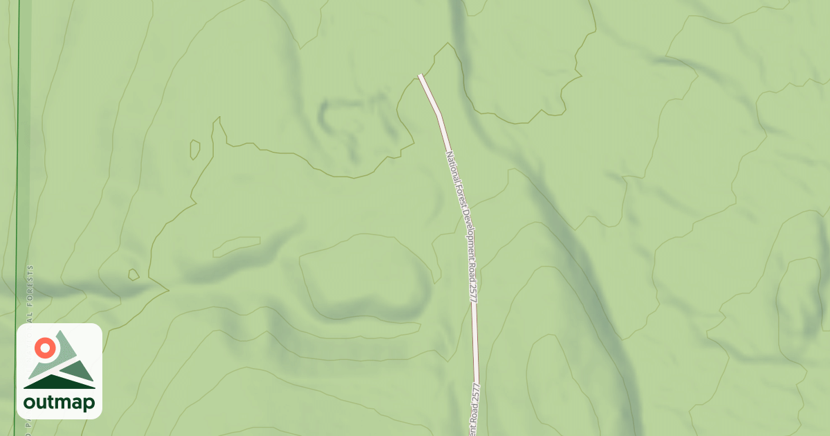 Map of COPPER FALLS F