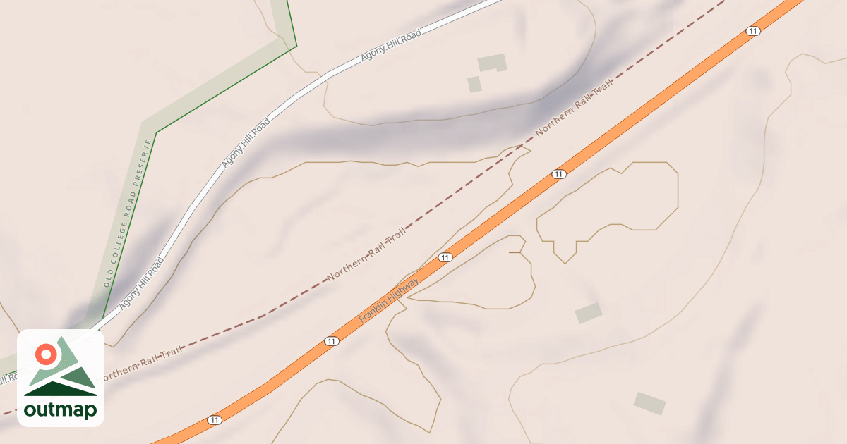 Map of Northern Rail Trail