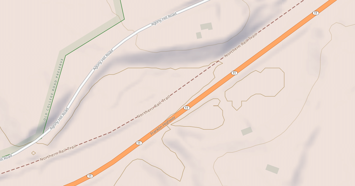 Map preview of Northern Rail Trail