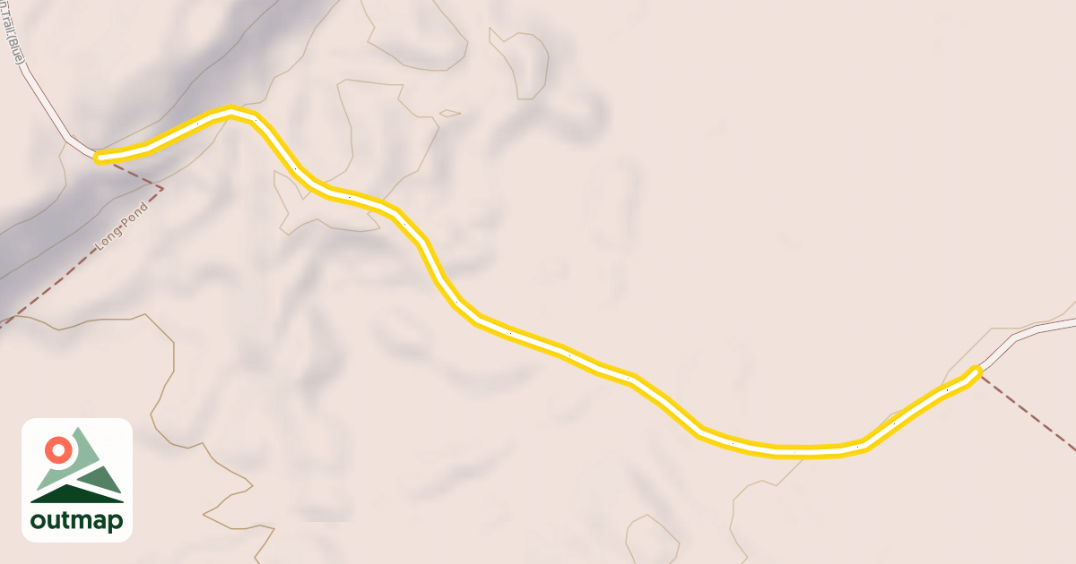 Map of Jenkins Mountain Trail (Blue)