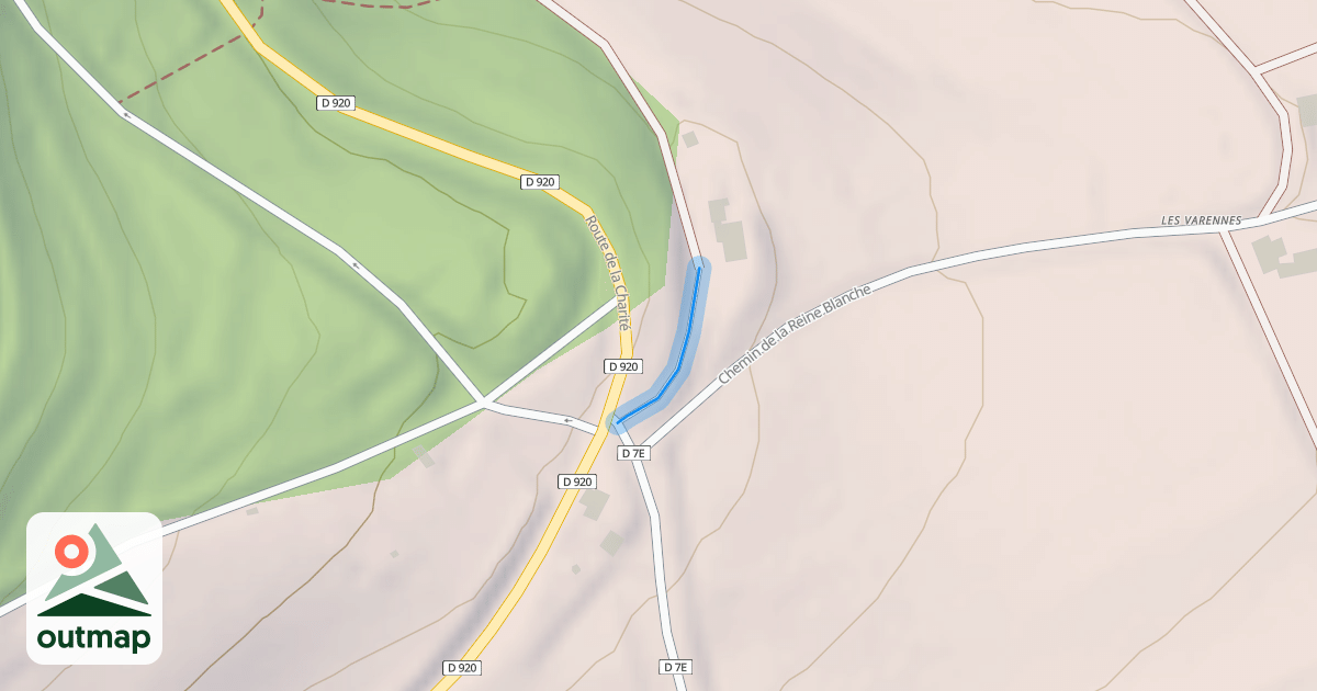 Map of Chemin de Saint Romble