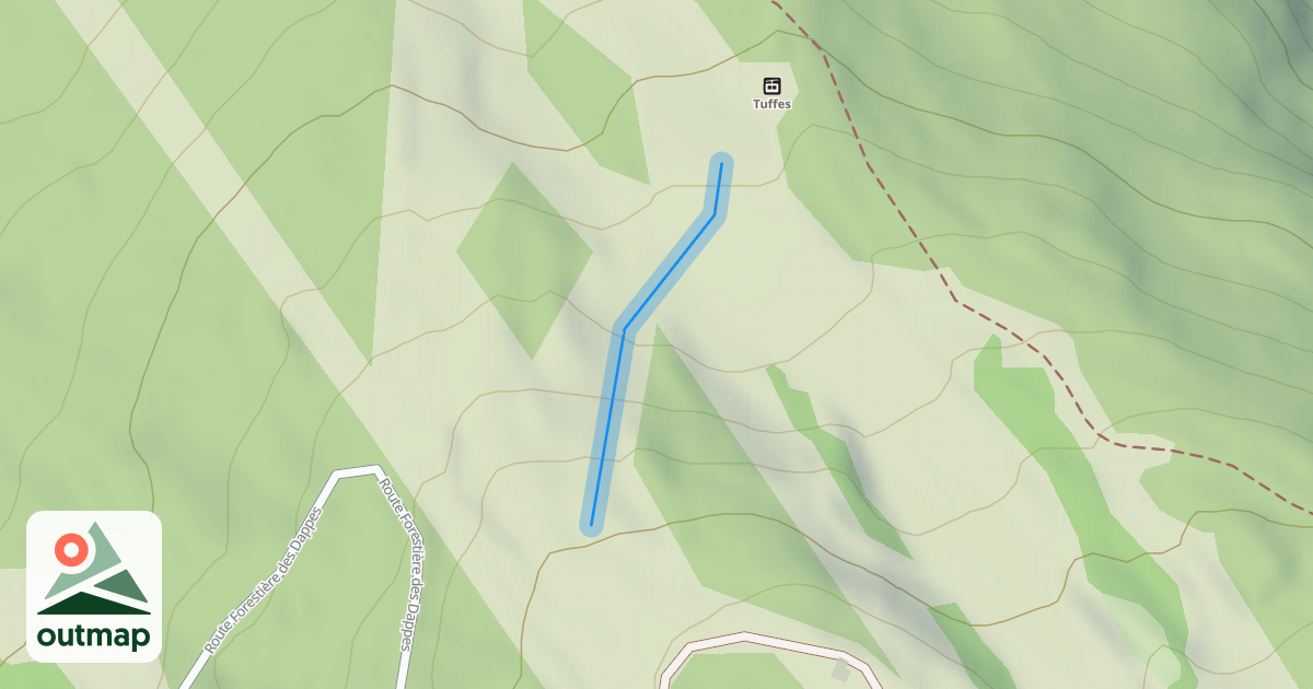 Map of Dévers des Tuffes