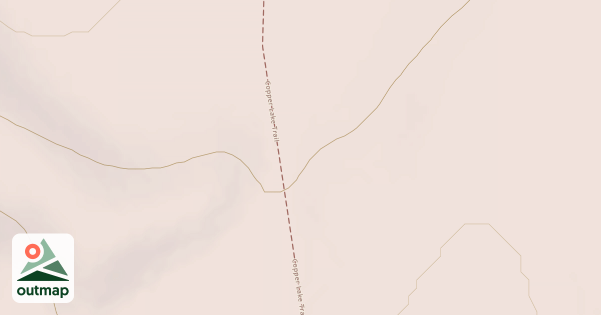 Map of Copper Lake Trail