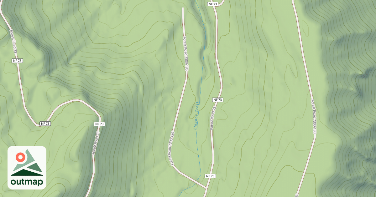 Map of LOWER ELEANOR CREEK
