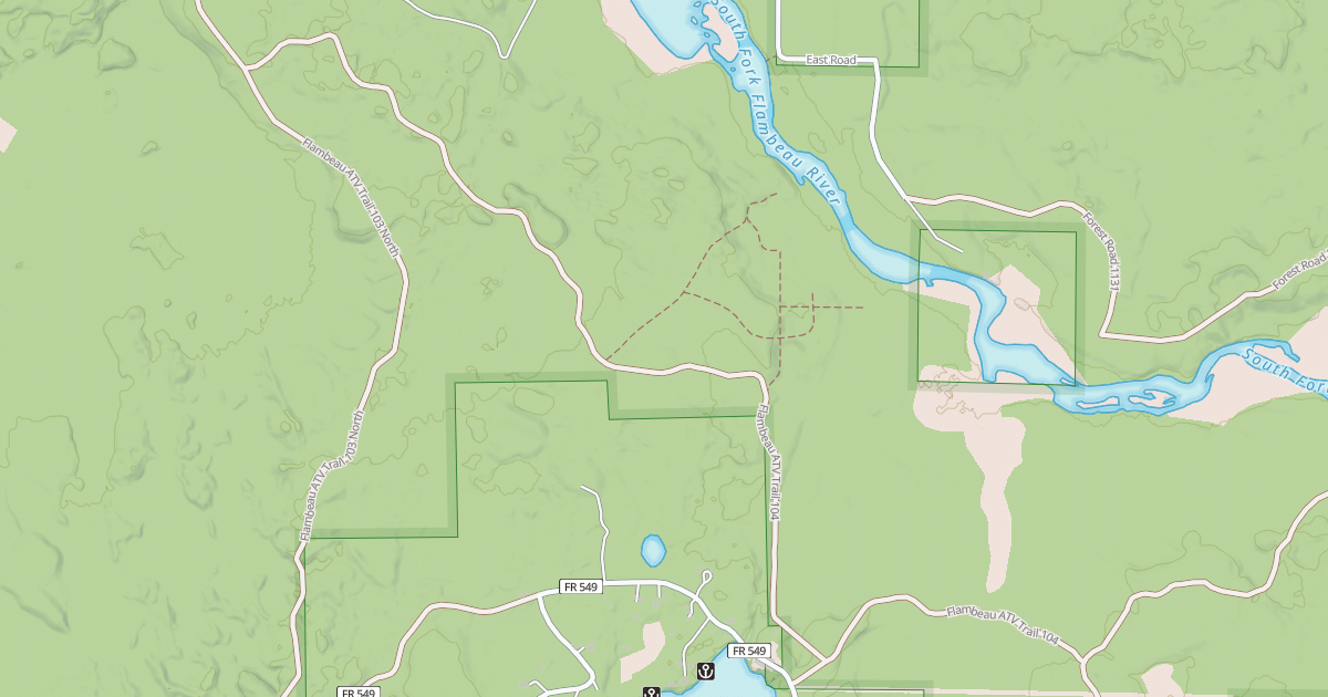 Map preview of USFS Motor Vehicle Use Map Trails 8262