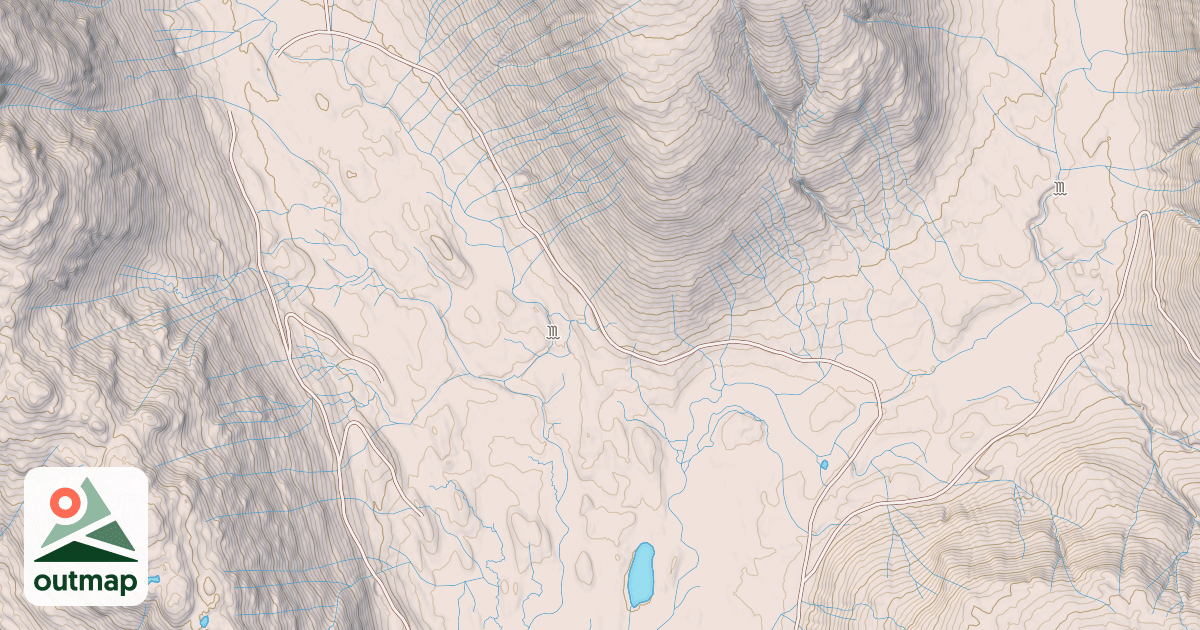 Map of NORTH THORNE RIVER