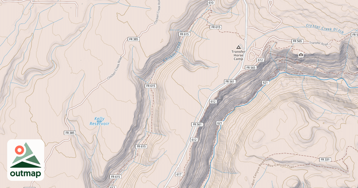 Map of CHICKEN CREEK