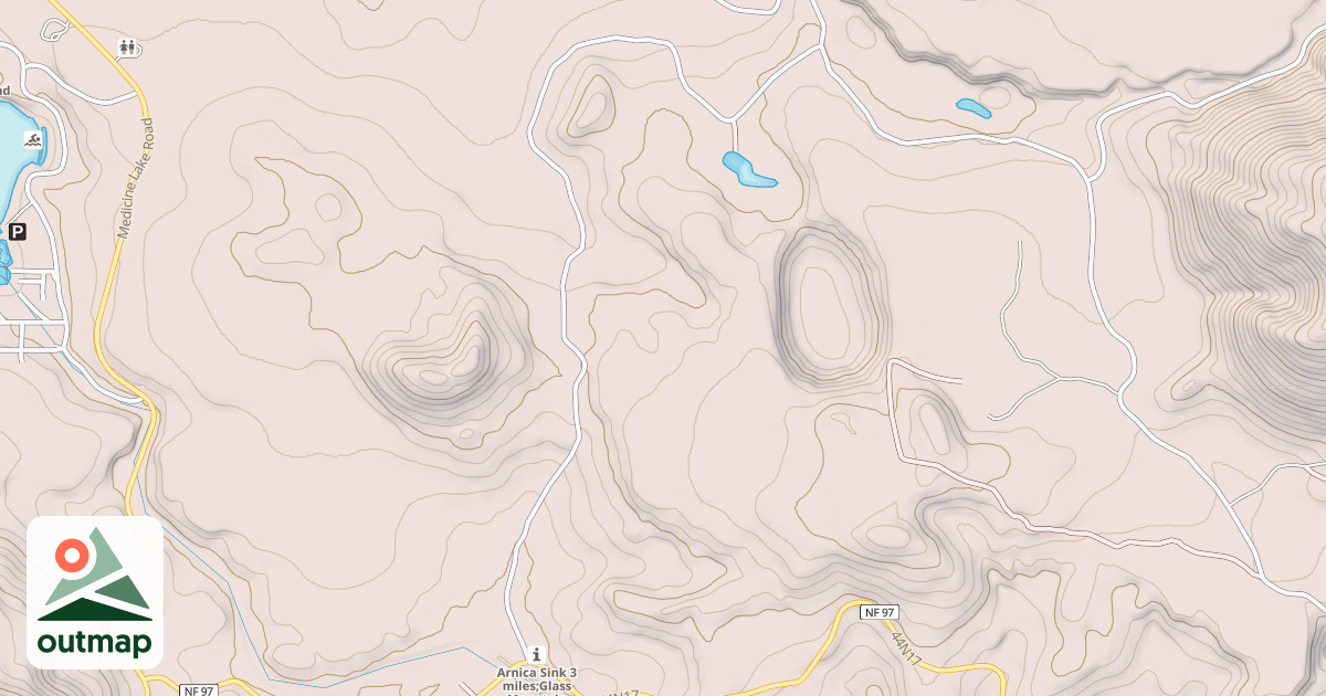 Map of ALCOHOL CRATER