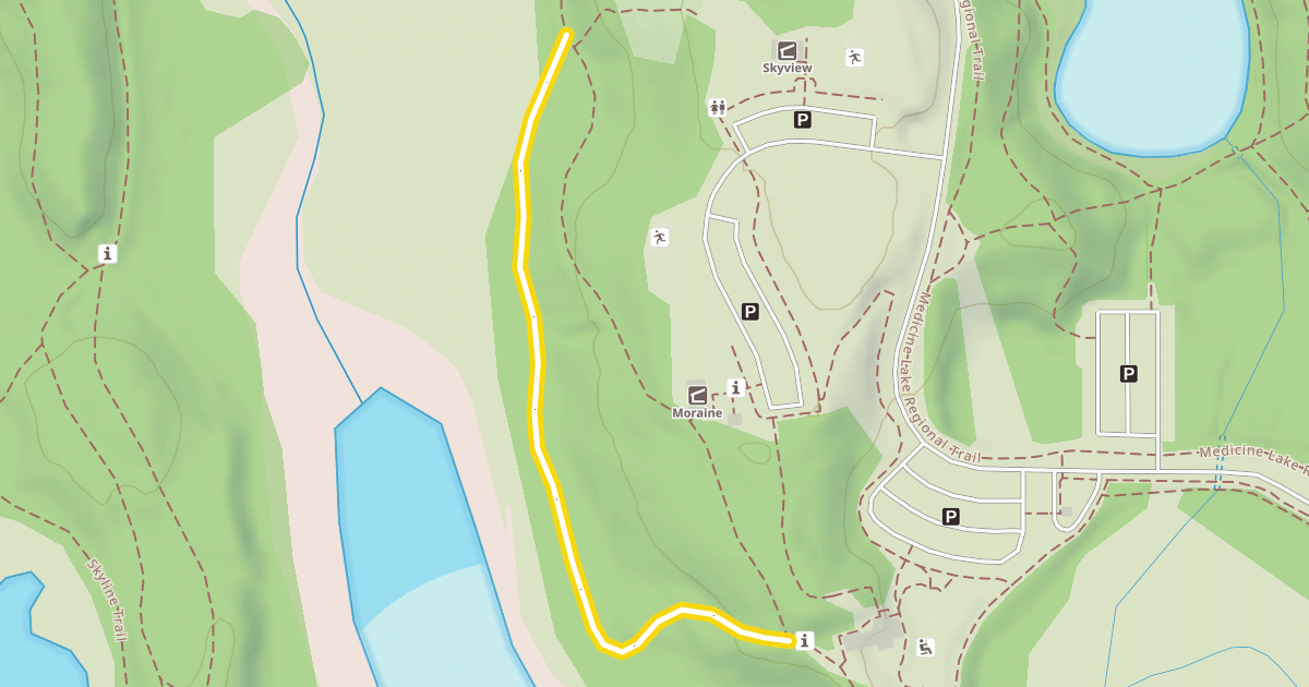 Map preview of Lakeview Trail
