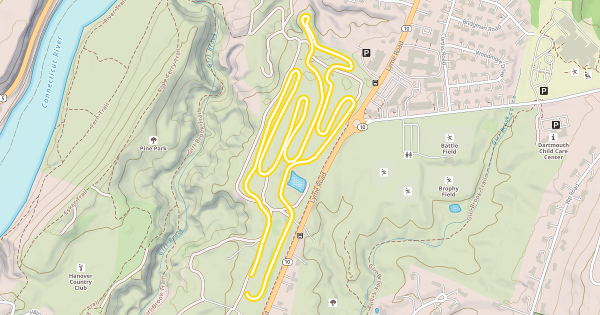 Map preview of Golf Course Upper Loop