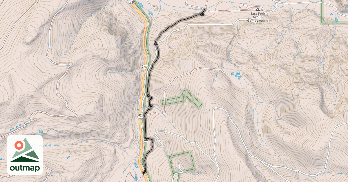 Map of Colorado Trail (Segment 8)