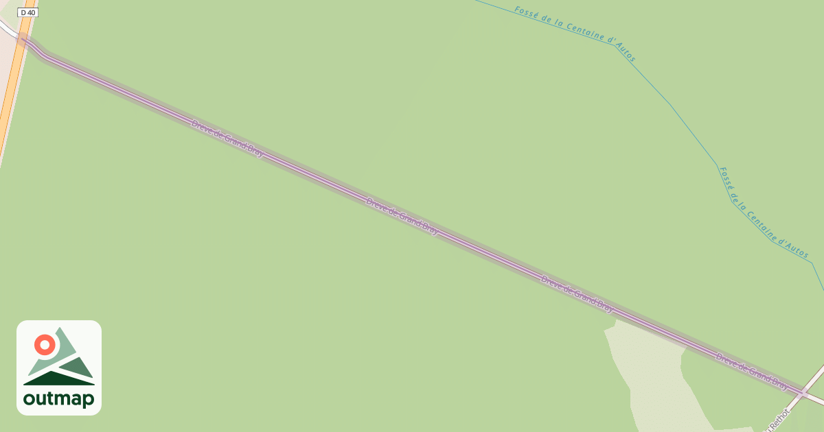 Map of Dreve de Grand Bray