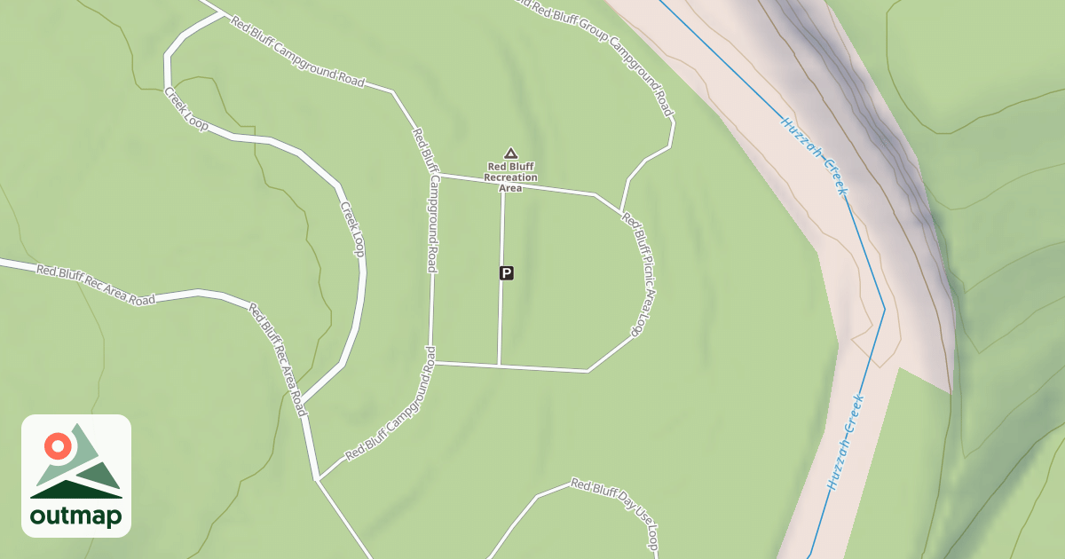 Map of RED BLUFF PICNIC AREA LOOP