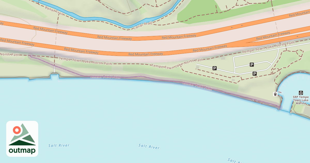 Map of North Linear Park Path