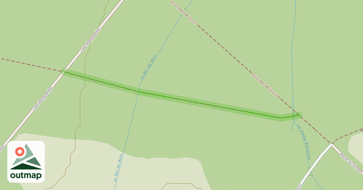 Map of Chemin du Boulant au Point d'Arrêt