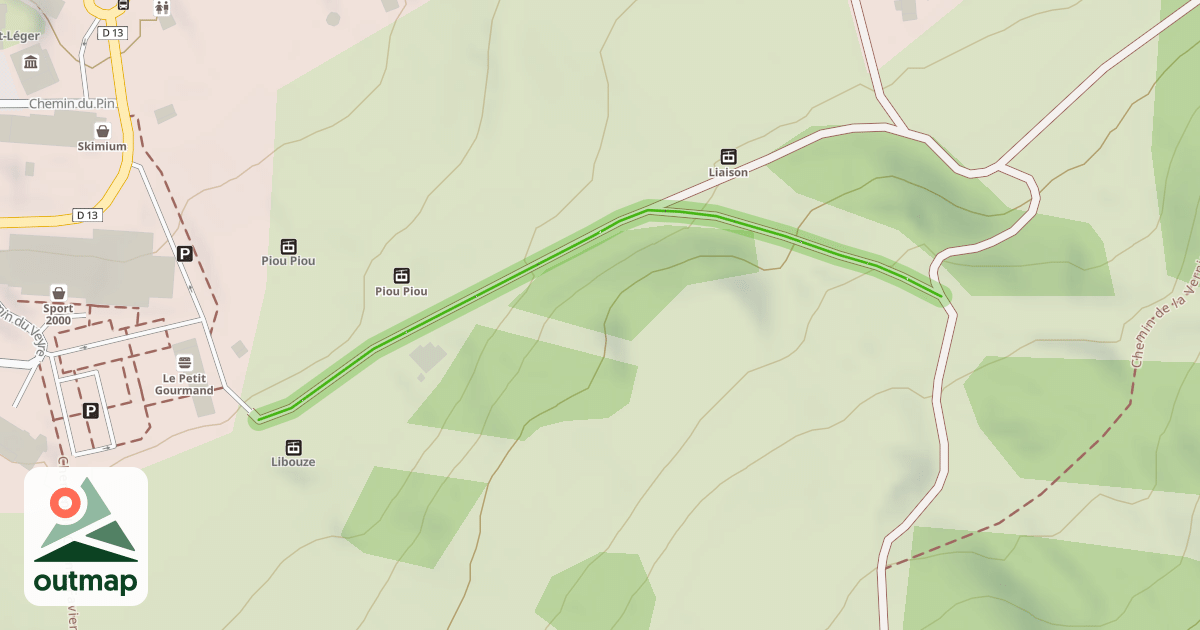 Map of La Vernie Verte