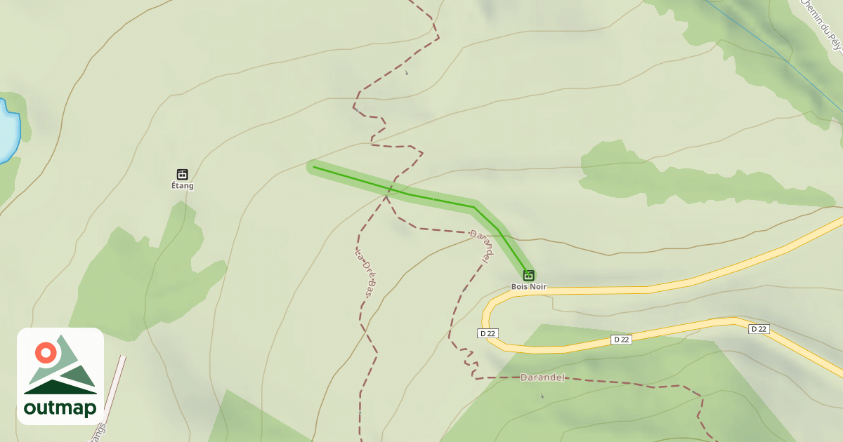 Map of Le Bois Noir