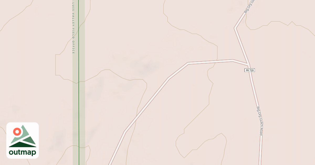 Map of BIG DRY GULCH