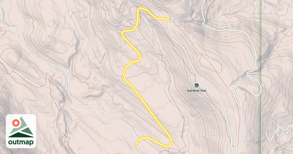 Map of National Forest Development Road 5215