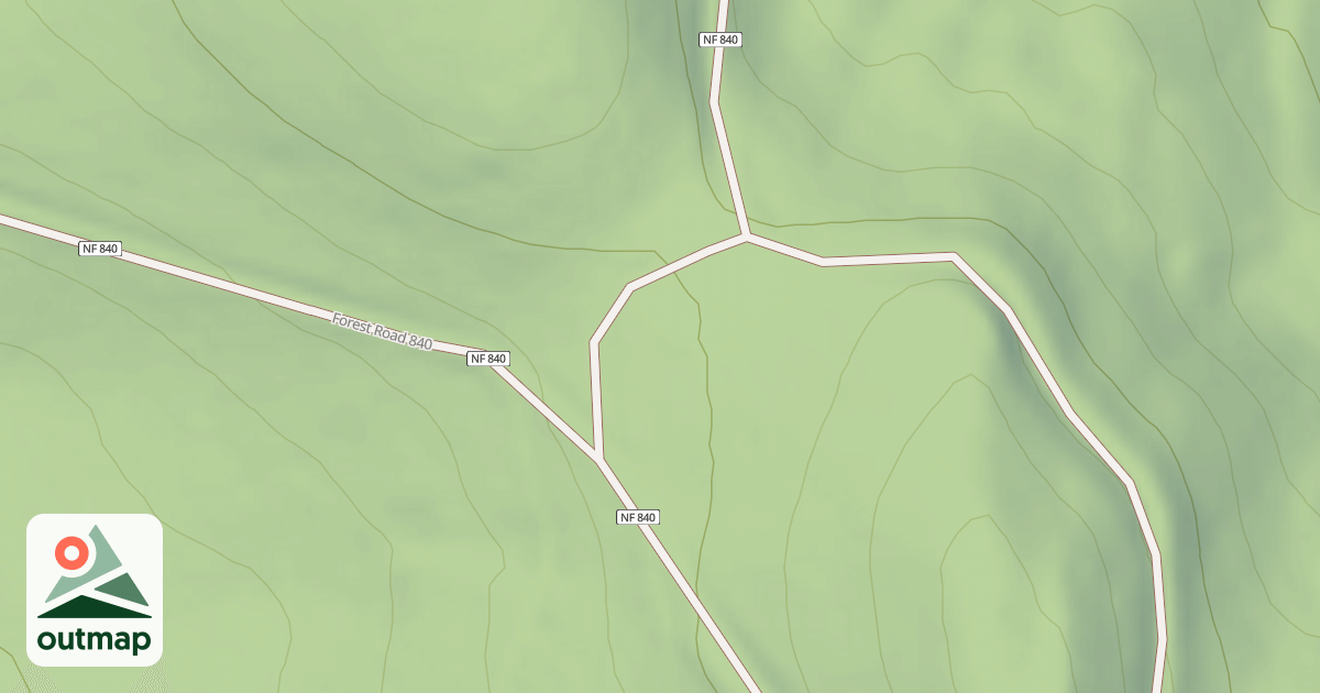 Map of USFS Motor Vehicle Use Map Roads {7A92F54C-25D7-4B5D-A2A6-52FBB329E688}