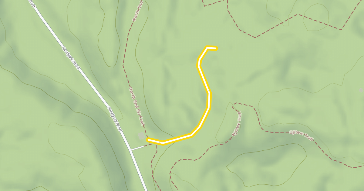 Map preview of North End Ski Trail