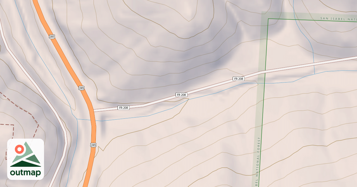 Map of 208