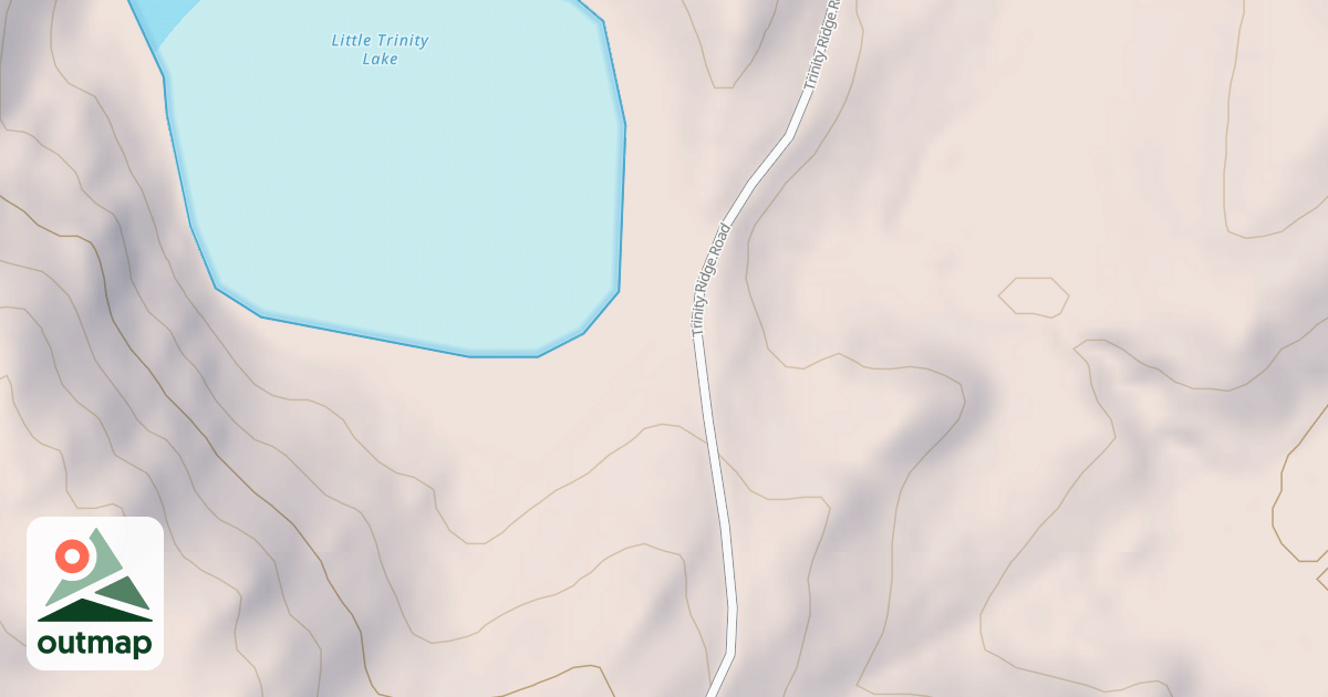 Map of LITTLE TRINITY LAKE