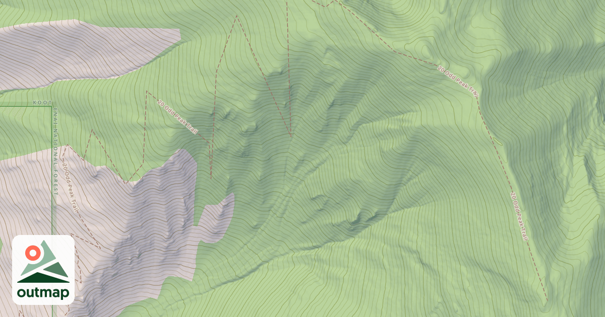 Map of 20 Odd Peak